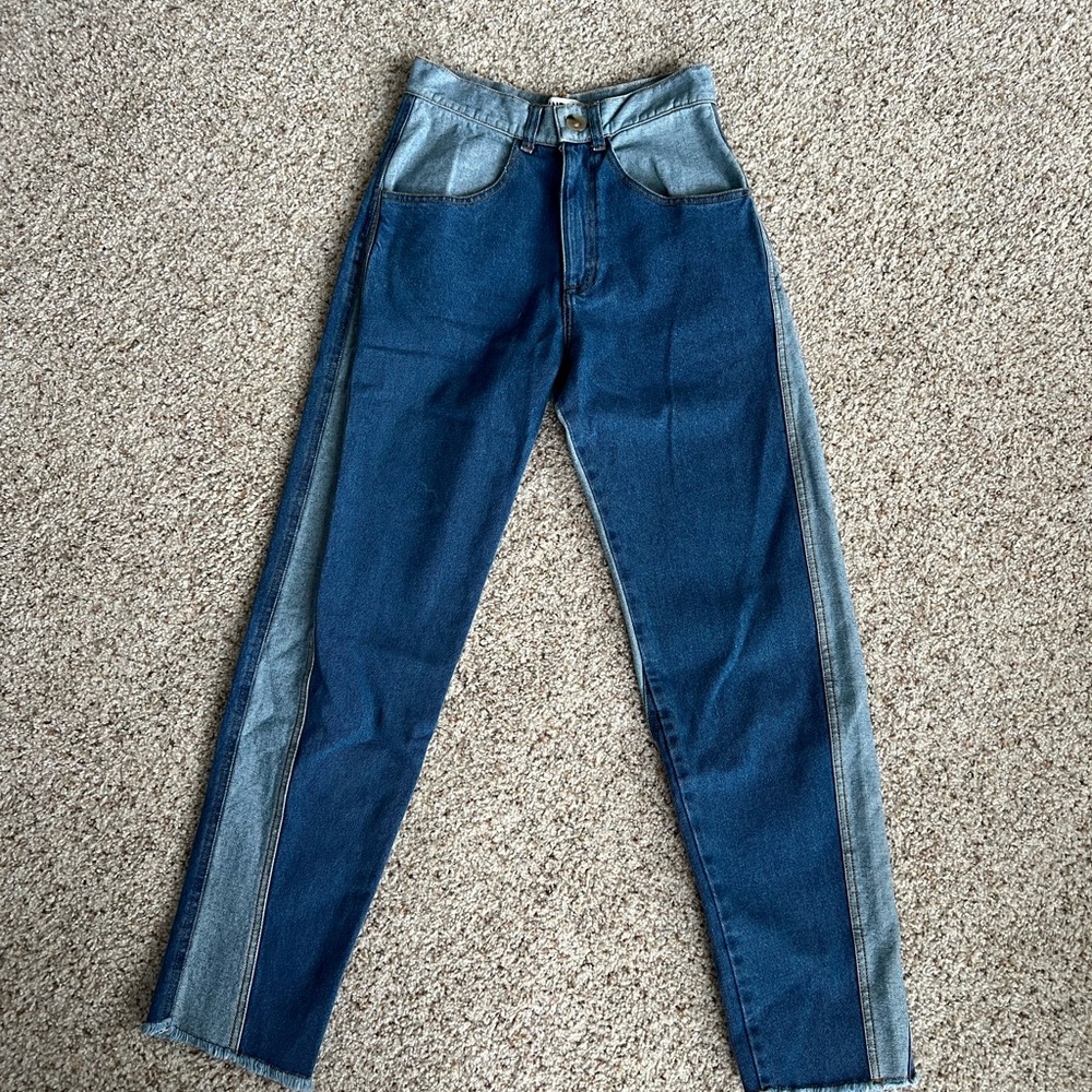 Mundaka Two-Tone High-Waisted Jeans